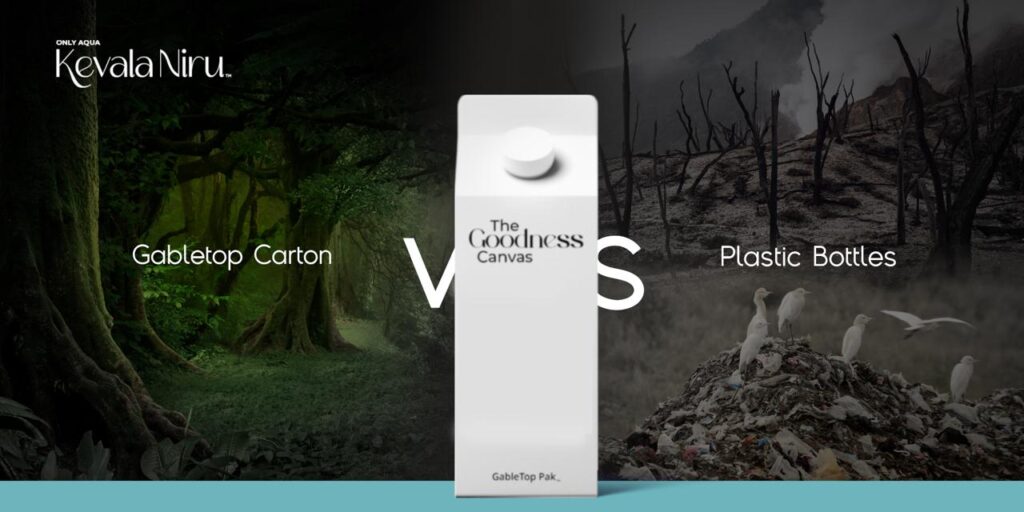 Gable top cartons vs Plastic bottle